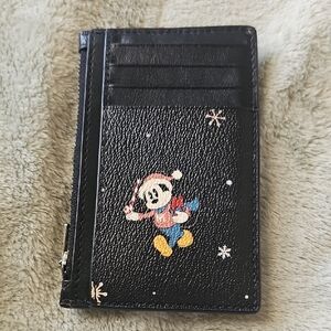 Coach Limited Edition Card Holder with Cartoon Design